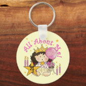 Prinses Alles Over Mij 4e Verjaardag Tshirts Sleutelhanger (Voorkant)