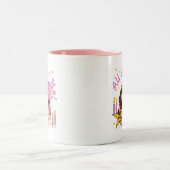 Prinses Alles Over Mij 4e Verjaardag Tshirts Tweekleurige Koffiemok (Center)