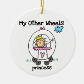 Prinses Andere Wielen Keramisch Ornament (Voorkant)