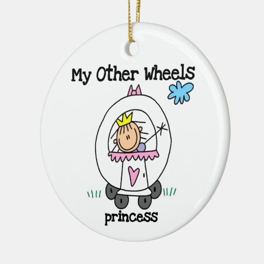 Prinses Andere Wielen Keramisch Ornament (Links)