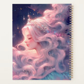 Prinses anime meisje gemaakt van sterren planner (Achterkant)