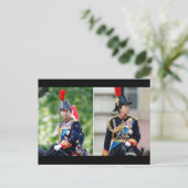 Prinses Anne als Regiment Kolonel, Blues & Royals Briefkaart (Staand voorkant)
