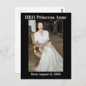 Prinses Anne geboren 15 augustus 1950 Briefkaart (Voorkant / Achterkant)