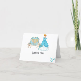 Prinses Assepoester Verjaardagsfeest Decoratie Bedankkaart