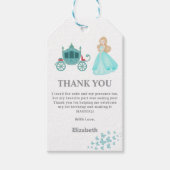 Prinses Assepoester Verjaardagsfeest Decoratie Cadeaulabel (Voorkant)