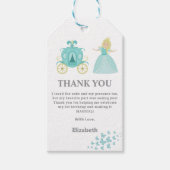 Prinses Assepoester Verjaardagsfeest Decoratie Cadeaulabel (Voorkant)