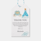 Prinses Assepoester Verjaardagsfeest Decoratie Cadeaulabel (Voorkant)