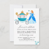 Prinses Assepoester Verjaardagsfeest Decoratie Kaart (Voorkant)