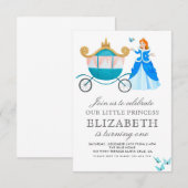 Prinses Assepoester Verjaardagsfeest Decoratie Kaart (Voorkant / Achterkant)