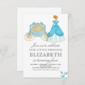 Prinses Assepoester Verjaardagsfeest Decoratie Kaart (Voorkant / Achterkant)