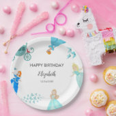 Prinses Assepoester Verjaardagsfeest Decoratie Papieren Bordje (Feest)
