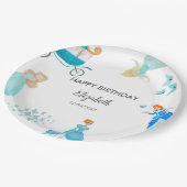 Prinses Assepoester Verjaardagsfeest Decoratie Papieren Bordje (Gekanteld)