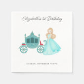 Prinses Assepoester Verjaardagsfeest Decoratie Servet (Voorkant)