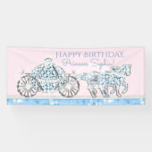 Prinses Assepoester Verjaardagsfeestje Banner (Horizontaal)