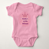 Prinses Baby bodysuit van papa (Voorkant)
