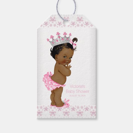 Prinses Baby Borrel Cadeaulabel (Voorkant)