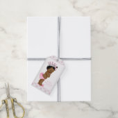 Prinses Baby Borrel Cadeaulabel (Met Touw)