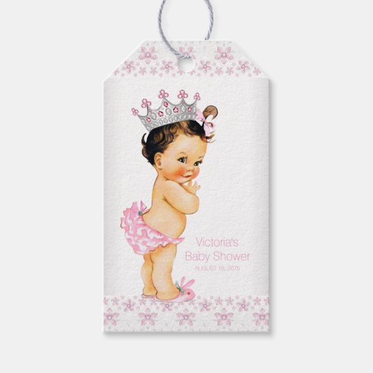 Prinses Baby Borrel Cadeaulabel (Voorkant)