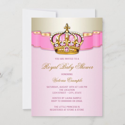 Prinses Baby Borrel Kaart (Voorkant)