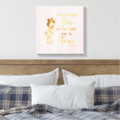  Prinses Baby Gold Crown Fierce Quote Canvas Afdruk (Insitu (Slaapkamer))