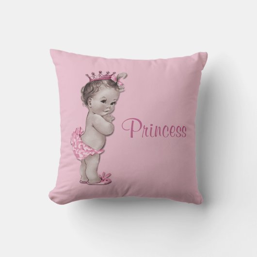  prinses Baby roze Kussen (Voorkant)