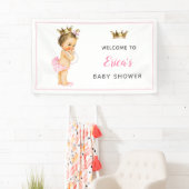  Prinses Baby shower 1e verjaardag Achtergrond Spandoek (Insitu)