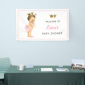  Prinses Baby shower 1e verjaardag Achtergrond Spandoek (Beurs)