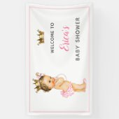  Prinses Baby shower 1e verjaardag Achtergrond Spandoek (Verticaal)