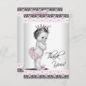  prinses Baby shower bedankt (Voorkant / Achterkant)