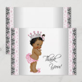  prinses Baby shower bedankt (Voorkant / Achterkant)