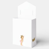 Prinses Baby shower Favor Boxes Blonde Bedankdoosjes (Geopend)
