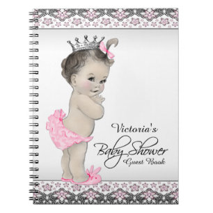 Prinses Baby Shower Gastboek Notitieboek