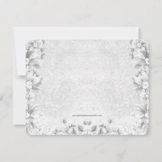 Prinses Baby shower Kaart (Achterkant)