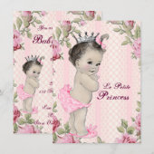  Prinses Baby shower Kaart (Voorkant / Achterkant)