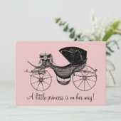 Prinses Baby shower Kaart (Staand voorkant)