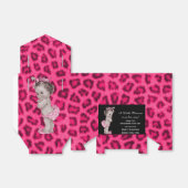 Prinses Baby shower Luipaard Patroon Bedankdoosjes (Uitgevouwen)