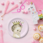  Prinses Baby shower Papieren Bordje (Feest)