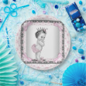 Prinses Baby shower Papieren Bordje (Feest)