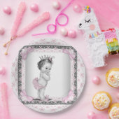 Prinses Baby shower Papieren Bordje (Feest)