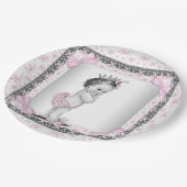 Prinses Baby shower Papieren Bordje (Gekanteld)