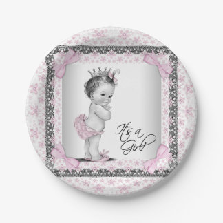 Prinses Baby shower Papieren Bordje