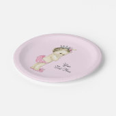  Prinses Baby shower Papieren Bordje (Gekanteld)