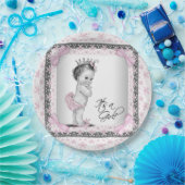 Prinses Baby shower Papieren Bordje (Feest)
