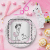 Prinses Baby shower Papieren Bordje (Feest)