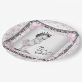 Prinses Baby shower Papieren Bordje (Gekanteld)