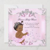  Prinses Baby shower Pink Tutu Etnic Kaart (Voorkant)