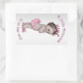  Prinses Baby shower Rechthoekige Sticker (Tas)