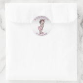  Prinses Baby shower Ronde Sticker (Tas)