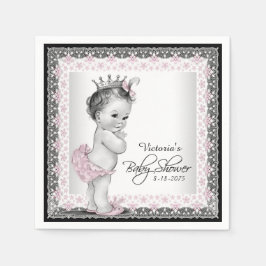  Prinses Baby shower Servetten