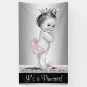  Prinses Baby shower Spandoek (Verticaal)